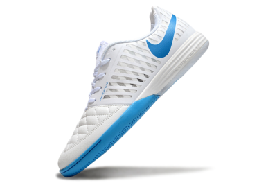 Unisex Nike Lunar Gato 2 IC Indoor & Futsal Low-Tops Football Shoes - White/Blue