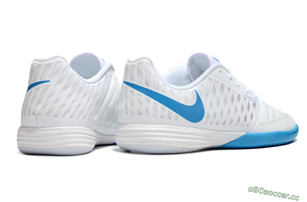 Unisex Nike Lunar Gato 2 IC Indoor & Futsal Low-Tops Football Shoes - White/Blue 6