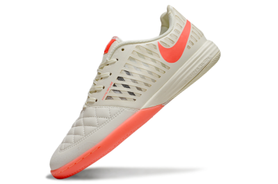 Unisex Nike Lunar Gato 2 IC Indoor & Futsal Low-Tops Football Shoes - Beige/Red