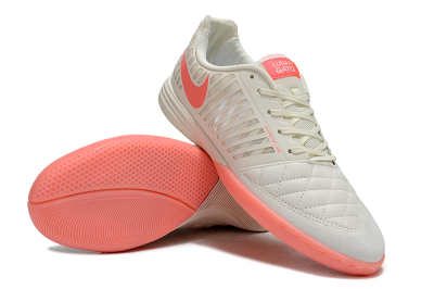 Unisex Nike Lunar Gato 2 IC Indoor & Futsal Low-Tops Football Shoes - Beige/Red