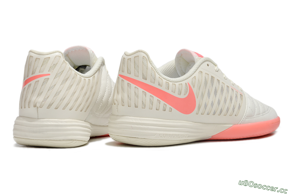 Unisex Nike Lunar Gato 2 IC Indoor & Futsal Low-Tops Football Shoes - Beige/Red 6