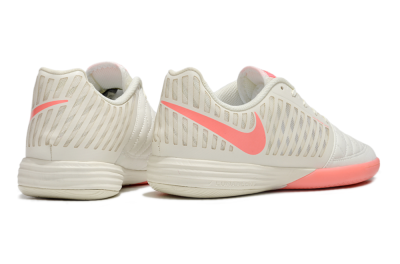 Unisex Nike Lunar Gato 2 IC Indoor & Futsal Low-Tops Football Shoes - Beige/Red