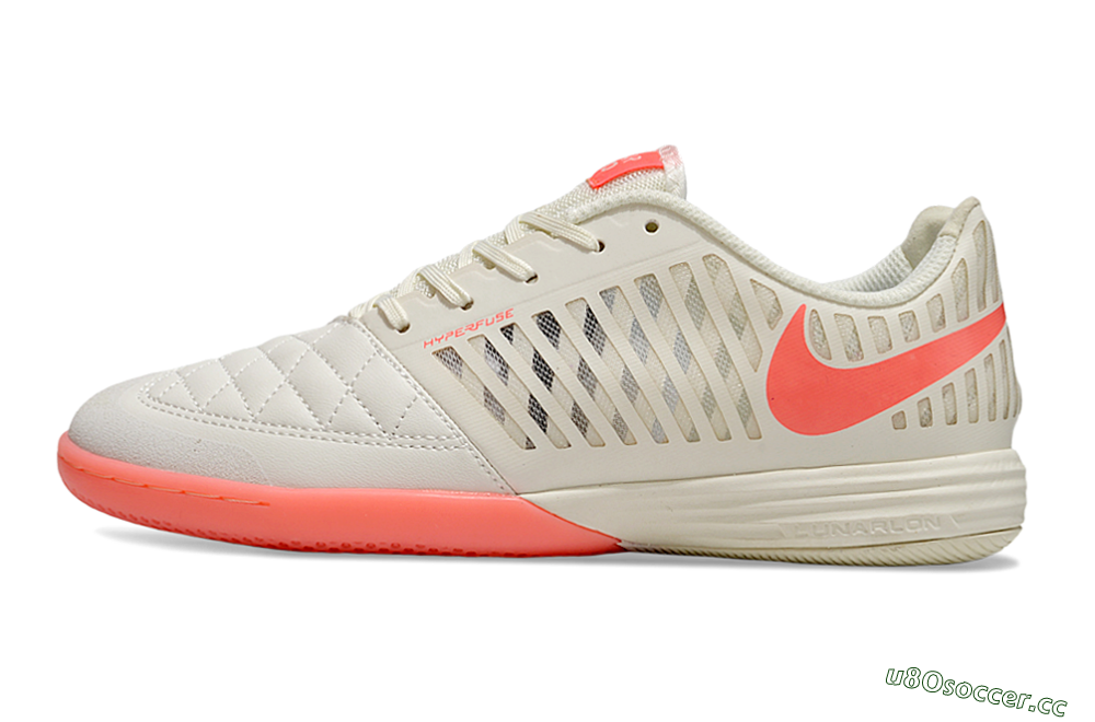 Unisex Nike Lunar Gato 2 IC Indoor & Futsal Low-Tops Football Shoes - Beige/Red 0