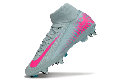 Men's Nike Air Zoom Mercurial Superfly 10 Elite SG Soft Ground High-Tops Football Boots - Jade/Pink