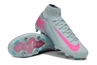 Men's Nike Air Zoom Mercurial Superfly 10 Elite SG Soft Ground High-Tops Football Boots - Jade/Pink