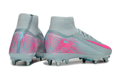 Men's Nike Air Zoom Mercurial Superfly 10 Elite SG Soft Ground High-Tops Football Boots - Jade/Pink