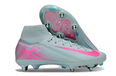 Men's Nike Air Zoom Mercurial Superfly 10 Elite SG Soft Ground High-Tops Football Boots - Jade/Pink