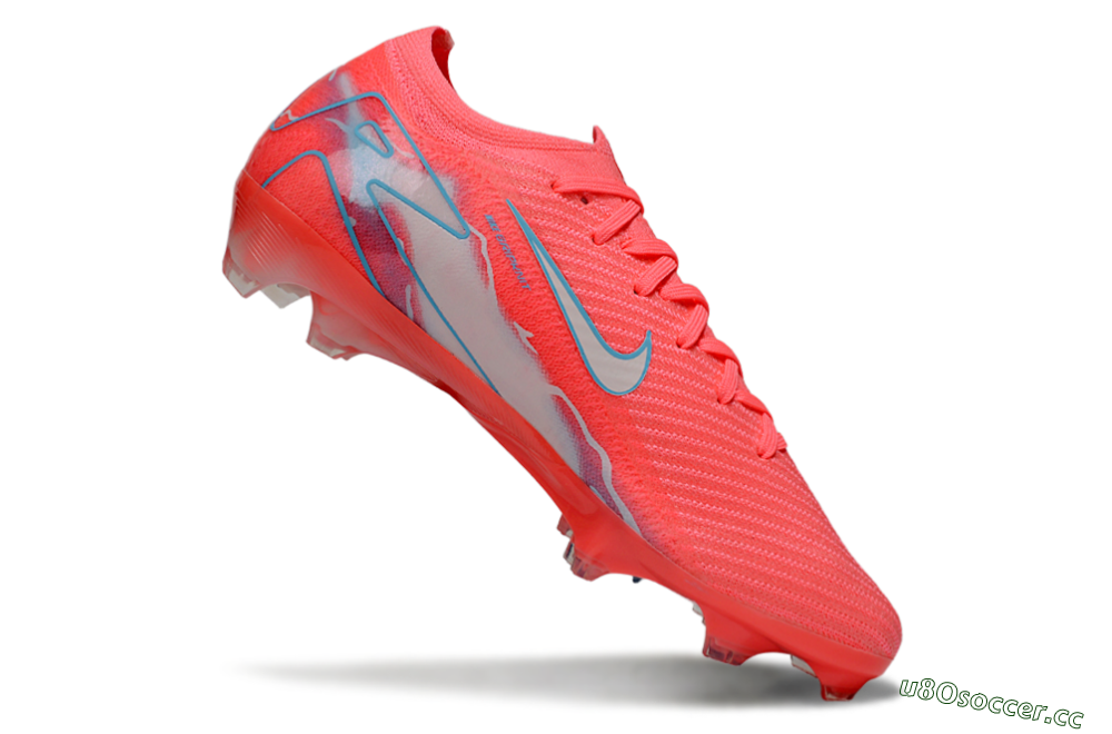 Unisex Nike Air Zoom Mercurial Vapor 16 Elite FG Firm Ground Low-Tops Football Boots - Red/Jade/Grey 4
