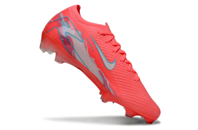 Unisex Nike Air Zoom Mercurial Vapor 16 Elite FG Firm Ground Low-Tops Football Boots - Red/Jade/Grey