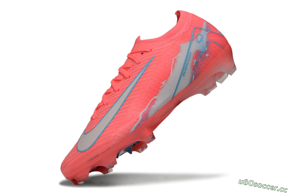 Unisex Nike Air Zoom Mercurial Vapor 16 Elite FG Firm Ground Low-Tops Football Boots - Red/Jade/Grey 5