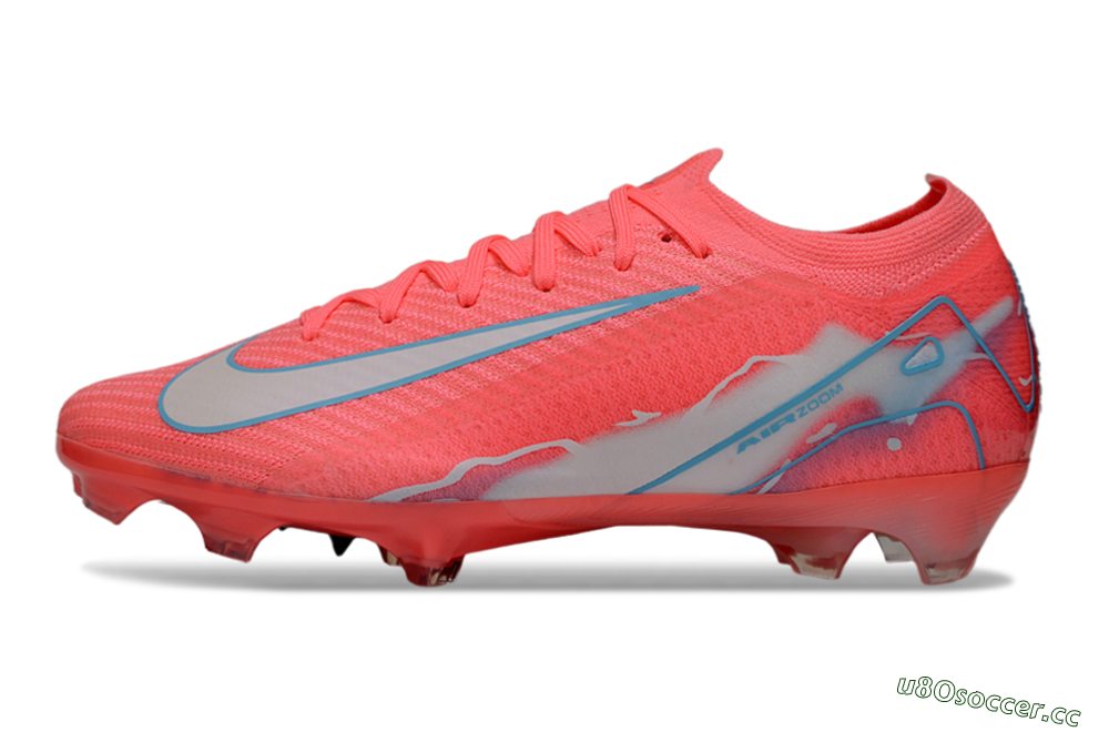 Unisex Nike Air Zoom Mercurial Vapor 16 Elite FG Firm Ground Low-Tops Football Boots - Red/Jade/Grey 0