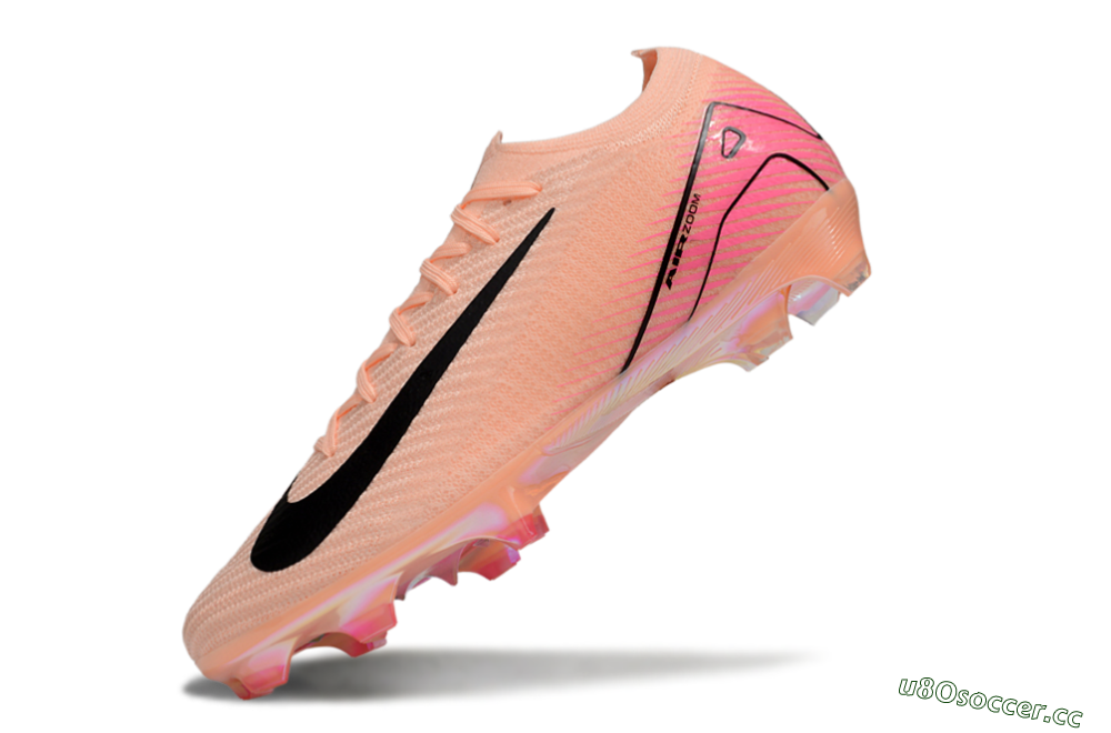 Unisex Nike Air Zoom Mercurial Vapor 16 Elite FG Firm Ground Low-Tops Football Boots - Pink/Black/Gold 5