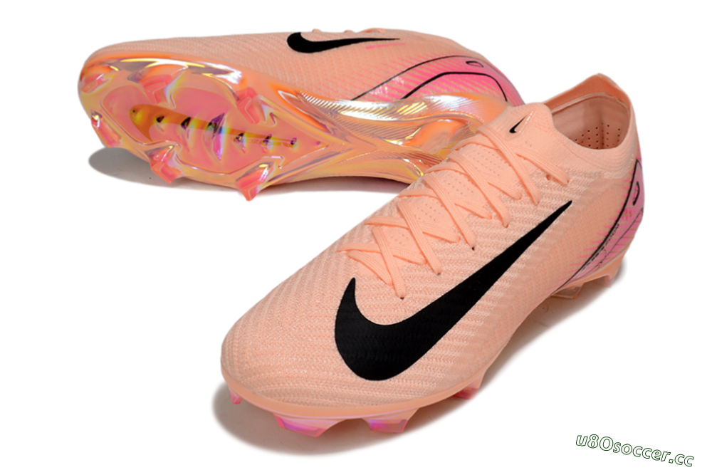 Unisex Nike Air Zoom Mercurial Vapor 16 Elite FG Firm Ground Low-Tops Football Boots - Pink/Black/Gold 3