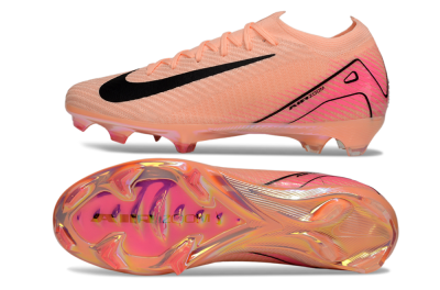 Unisex Nike Air Zoom Mercurial Vapor 16 Elite FG Firm Ground Low-Tops Football Boots - Pink/Black/Gold