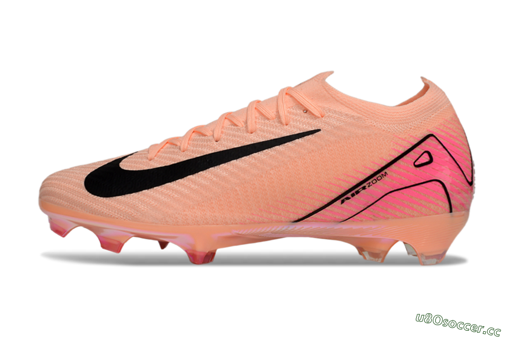 Unisex Nike Air Zoom Mercurial Vapor 16 Elite FG Firm Ground Low-Tops Football Boots - Pink/Black/Gold 0