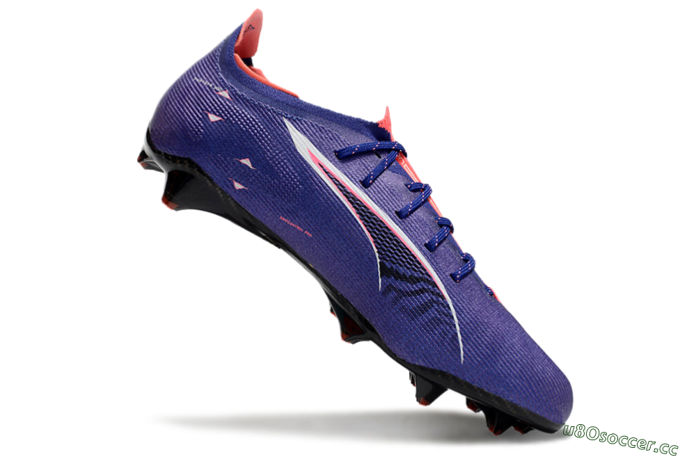 Men's Puma Ultra 5 Ultimate FG Firm Ground Low-Tops Football Boots - Purple/Pink/White 4