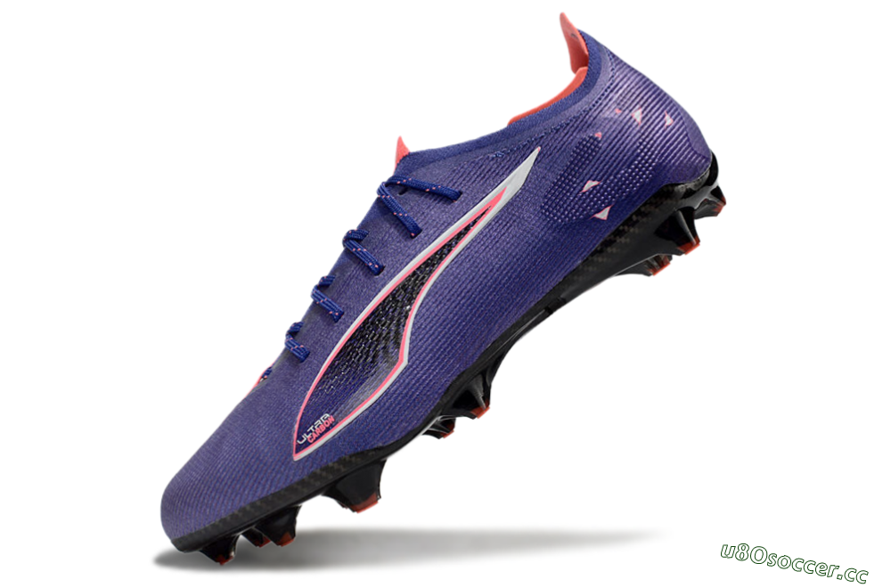 Men's Puma Ultra 5 Ultimate FG Firm Ground Low-Tops Football Boots - Purple/Pink/White 5
