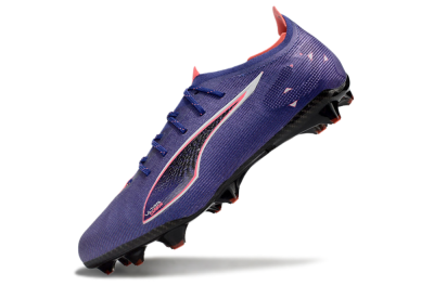 Men's Puma Ultra 5 Ultimate FG Firm Ground Low-Tops Football Boots - Purple/Pink/White