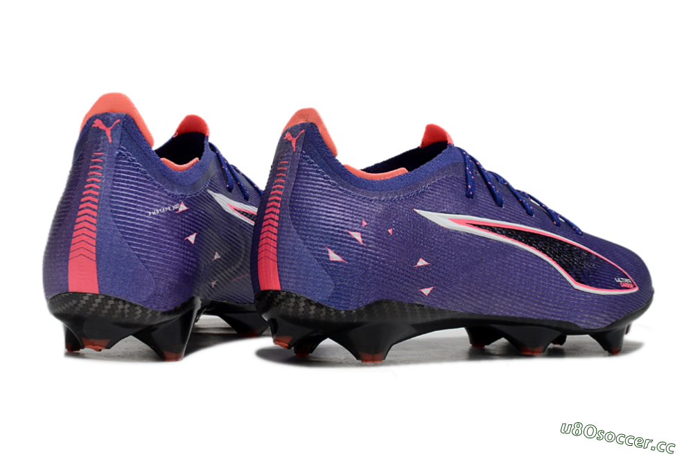 Men's Puma Ultra 5 Ultimate FG Firm Ground Low-Tops Football Boots - Purple/Pink/White 6