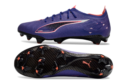 Men's Puma Ultra 5 Ultimate FG Firm Ground Low-Tops Football Boots - Purple/Pink/White