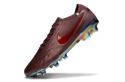 Men's Nike Tiempo Legend 10 Elite FG Firm Ground Low-Tops Football Boots - Red/Gold