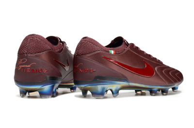 Men's Nike Tiempo Legend 10 Elite FG Firm Ground Low-Tops Football Boots - Red/Gold