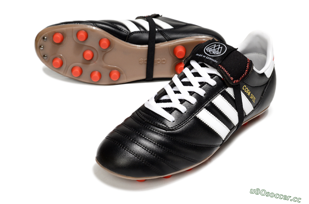 Men's Adidas Originals Copa Mundial FG Firm Ground Low-Tops Football Boots - Black/White/Gold 3