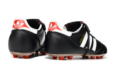 Men's Adidas Originals Copa Mundial FG Firm Ground Low-Tops Football Boots - Black/White/Gold