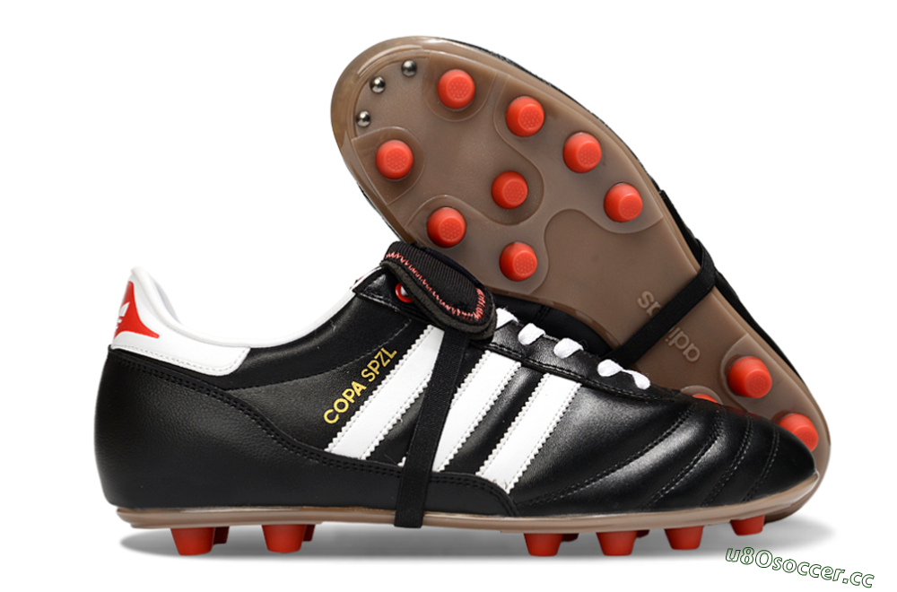 Men's Adidas Originals Copa Mundial FG Firm Ground Low-Tops Football Boots - Black/White/Gold 2