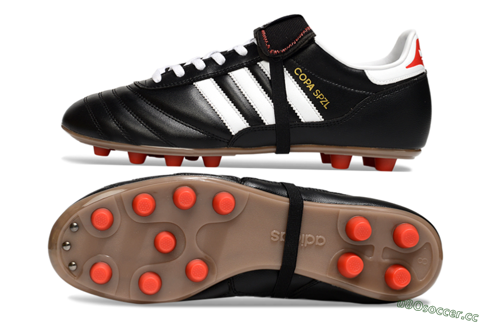 Men's Adidas Originals Copa Mundial FG Firm Ground Low-Tops Football Boots - Black/White/Gold 1