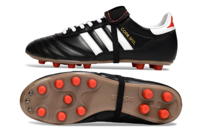 Men's Adidas Originals Copa Mundial FG Firm Ground Low-Tops Football Boots - Black/White/Gold