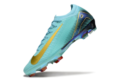 Unisex Nike Air Zoom Mercurial Vapor 16 Elite FG Firm Ground Low-Tops Football Boots - Jade/Gold/Blue