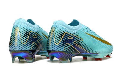 Unisex Nike Air Zoom Mercurial Vapor 16 Elite FG Firm Ground Low-Tops Football Boots - Jade/Gold/Blue