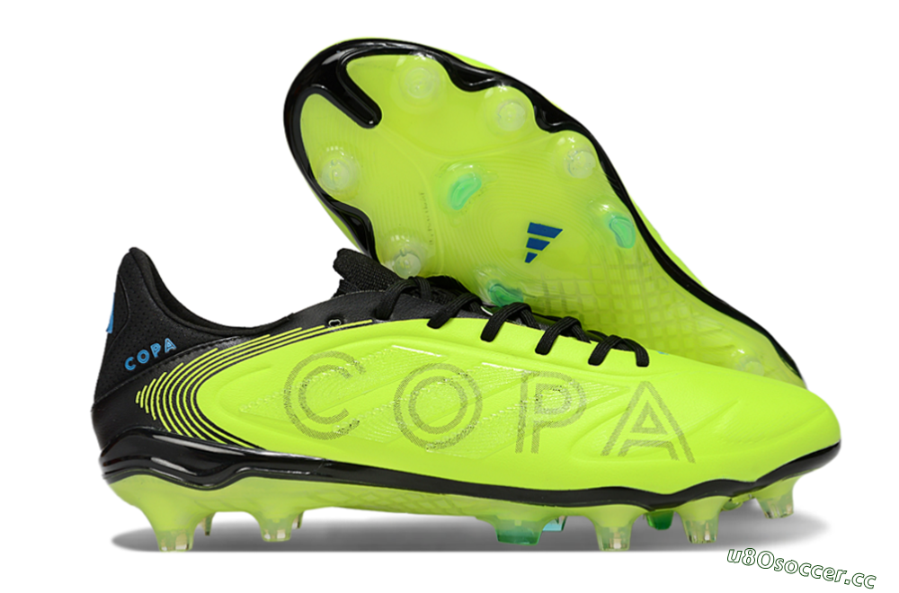 Men's Adidas Copa Pure 3 Elite FG Firm Ground Low-Tops Football Boots - Yellow/Black/Blue 2