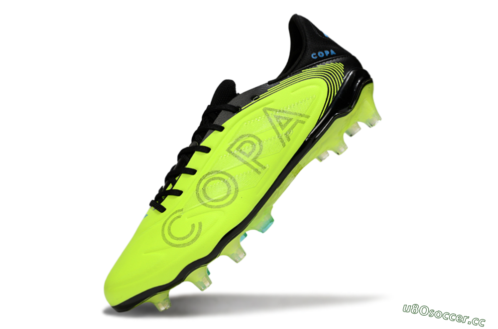 Men's Adidas Copa Pure 3 Elite FG Firm Ground Low-Tops Football Boots - Yellow/Black/Blue 5