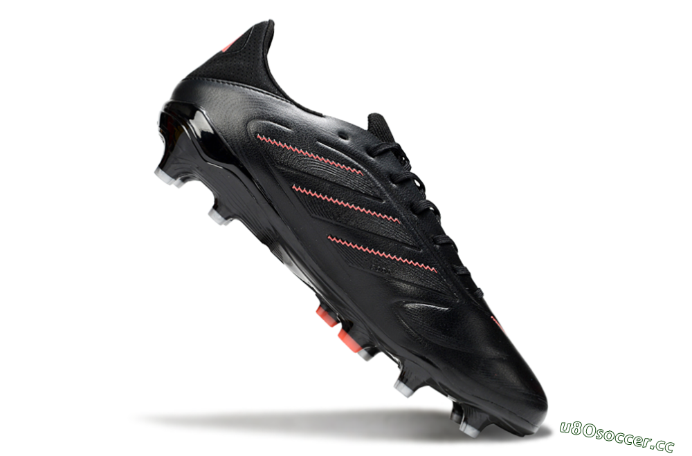 Men's Adidas Copa Pure 3 Elite FG Firm Ground Low-Tops Football Boots - Black/Red 4