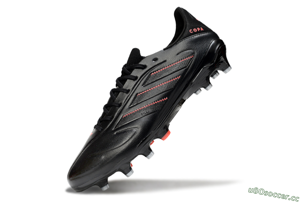 Men's Adidas Copa Pure 3 Elite FG Firm Ground Low-Tops Football Boots - Black/Red 5