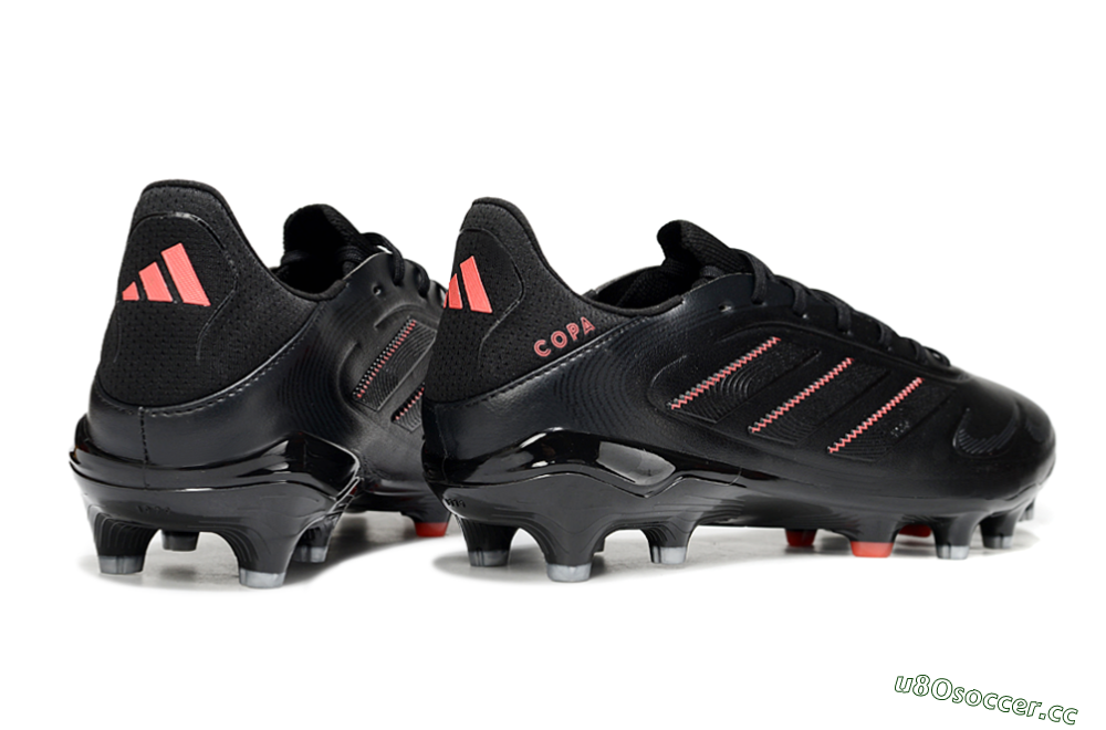 Men's Adidas Copa Pure 3 Elite FG Firm Ground Low-Tops Football Boots - Black/Red 6
