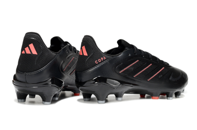 Men's Adidas Copa Pure 3 Elite FG Firm Ground Low-Tops Football Boots - Black/Red