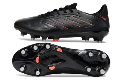 Men's Adidas Copa Pure 3 Elite FG Firm Ground Low-Tops Football Boots - Black/Red