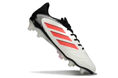 Men's Adidas Copa Pure 3 Elite FG Firm Ground Low-Tops Football Boots - White/Red/Black