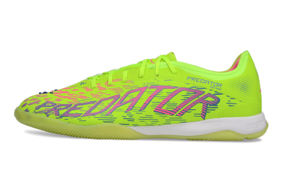 Men's Adidas Predator 25 Elite IC Indoor & Futsal Low-Tops Football Shoes - Yellow/Pink/White