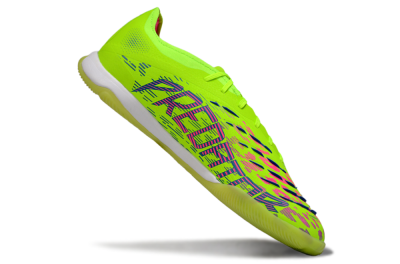 Men's Adidas Predator 25 Elite IC Indoor & Futsal Low-Tops Football Shoes - Yellow/Pink/White