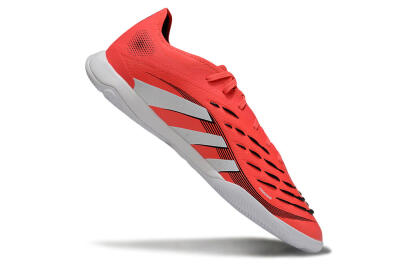 Men's Adidas Predator 25 Elite IC Indoor & Futsal Low-Tops Football Shoes - Red/White/Black