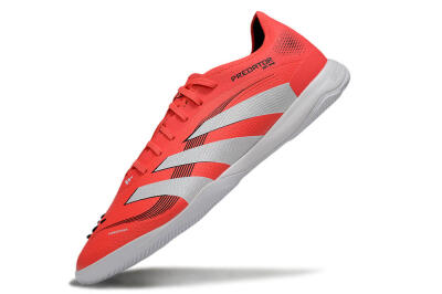 Men's Adidas Predator 25 Elite IC Indoor & Futsal Low-Tops Football Shoes - Red/White/Black