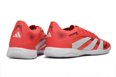 Men's Adidas Predator 25 Elite IC Indoor & Futsal Low-Tops Football Shoes - Red/White/Black