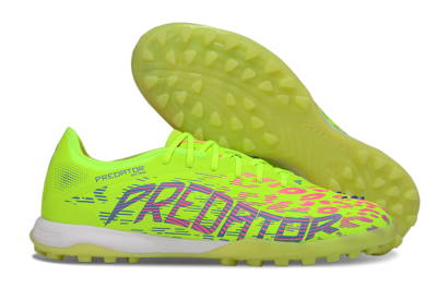 Men's Adidas Predator 25 Elite TF Artificial Turf Low-Tops Football Shoes - Yellow/Pink/White