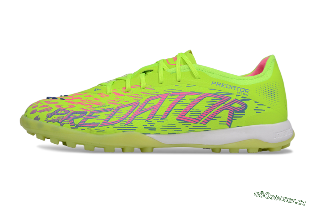 Men's Adidas Predator 25 Elite TF Artificial Turf Low-Tops Football Shoes - Yellow/Pink/White 0