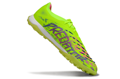 Men's Adidas Predator 25 Elite TF Artificial Turf Low-Tops Football Shoes - Yellow/Pink/White