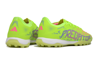 Men's Adidas Predator 25 Elite TF Artificial Turf Low-Tops Football Shoes - Yellow/Pink/White